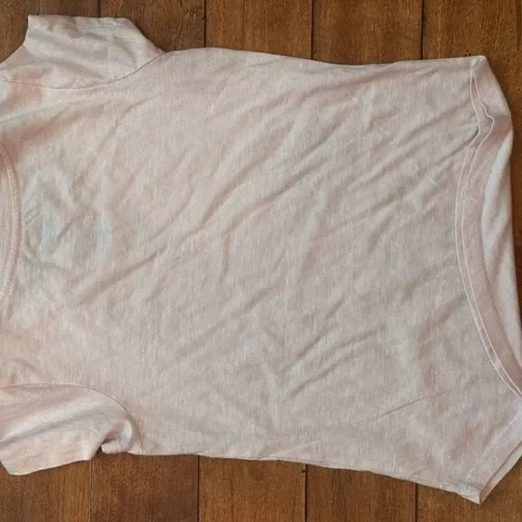 Disney Jr Minnie Mouse Girls T Shirt Pink M Laugh Smile Sketch Drawing Glitter - Picture 2 of 3